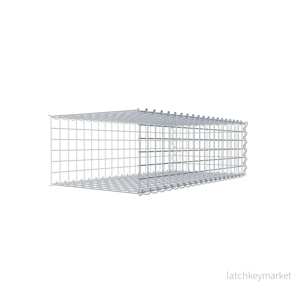 Extra gabion typ 2 100 cm x 30 cm x 50 cm (L x H x D), maskstorlek 5 cm x 5 cm, spiral - Bild 3