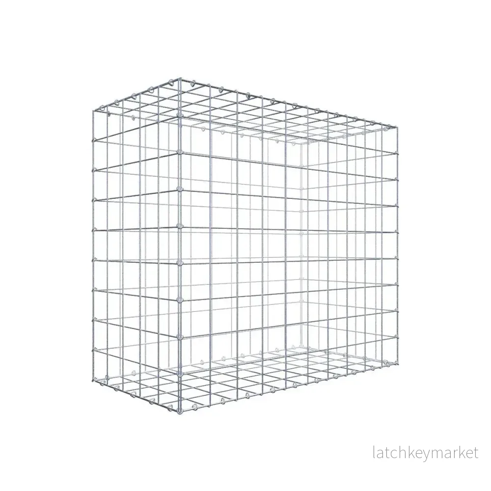 Gabion 100 cm x 90 cm x 50 cm (L x H x D), maskstorlek 10 cm x 10 cm, C-ring Gabion 100 cm x 90 cm x 50 cm (L x H x D), maskstorlek 10 cm x 10 cm, C-ring