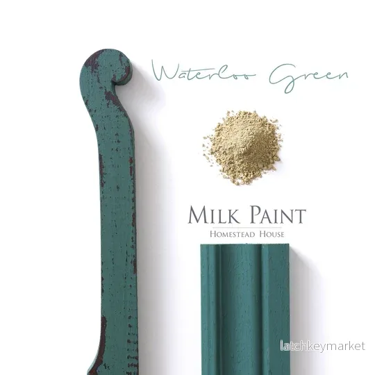 Milk paint Waterloo Green – Homestead House Milk paint Waterloo Green – Homestead House