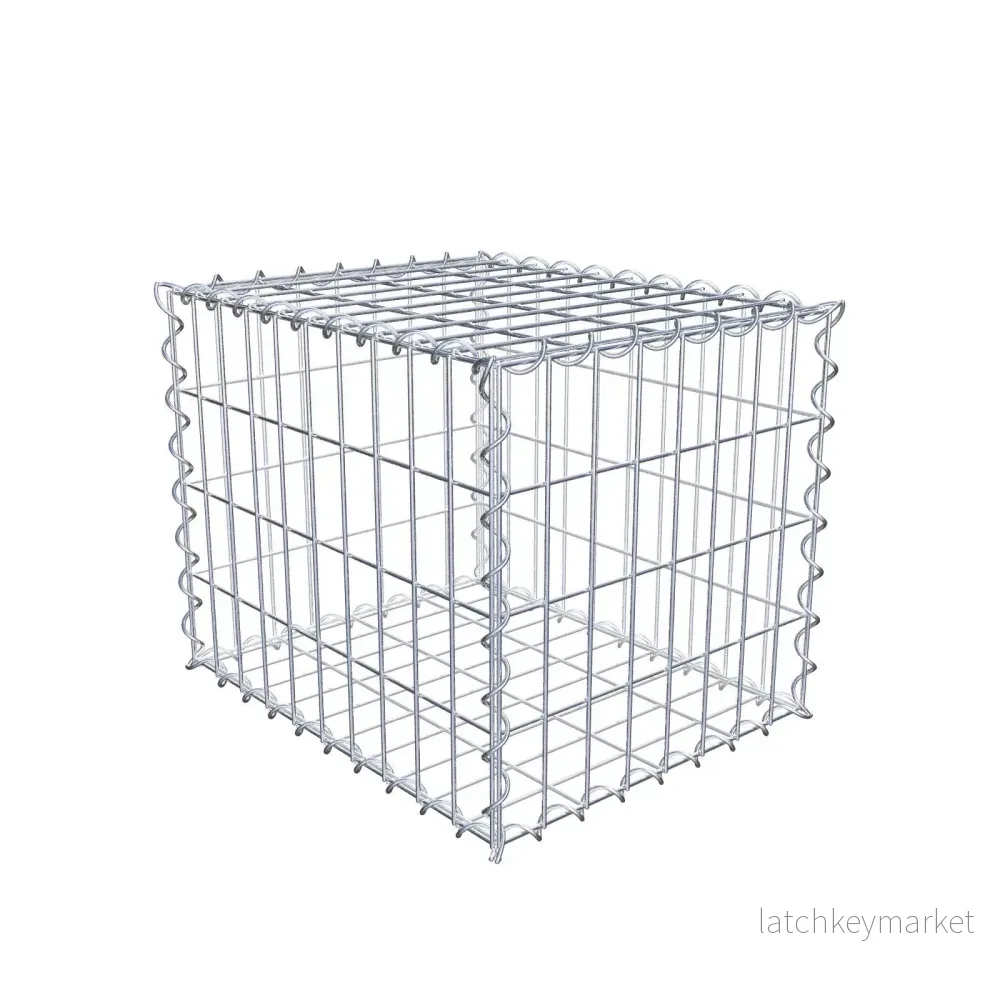 Gabion 50 cm x 40 cm x 40 cm (L x H x D), maskstorlek 5 cm x 10 cm, spiral Gabion 50 cm x 40 cm x 40 cm (L x H x D), maskstorlek 5 cm x 10 cm, spiral