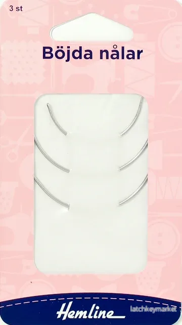 Kroknålar/Böjda nålar 3-pack – Hemline Kroknålar/Böjda nålar 3-pack – Hemline