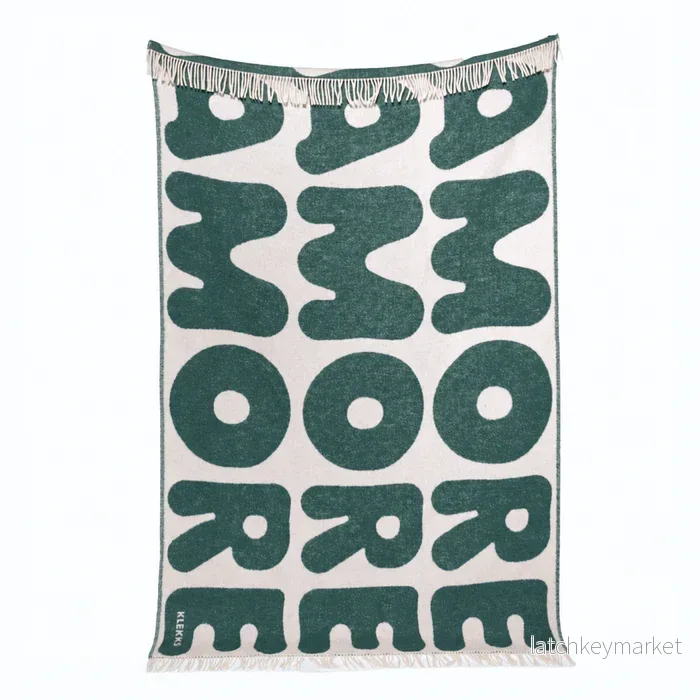 Klekks No. 11 AMORE Green Wool Blanket