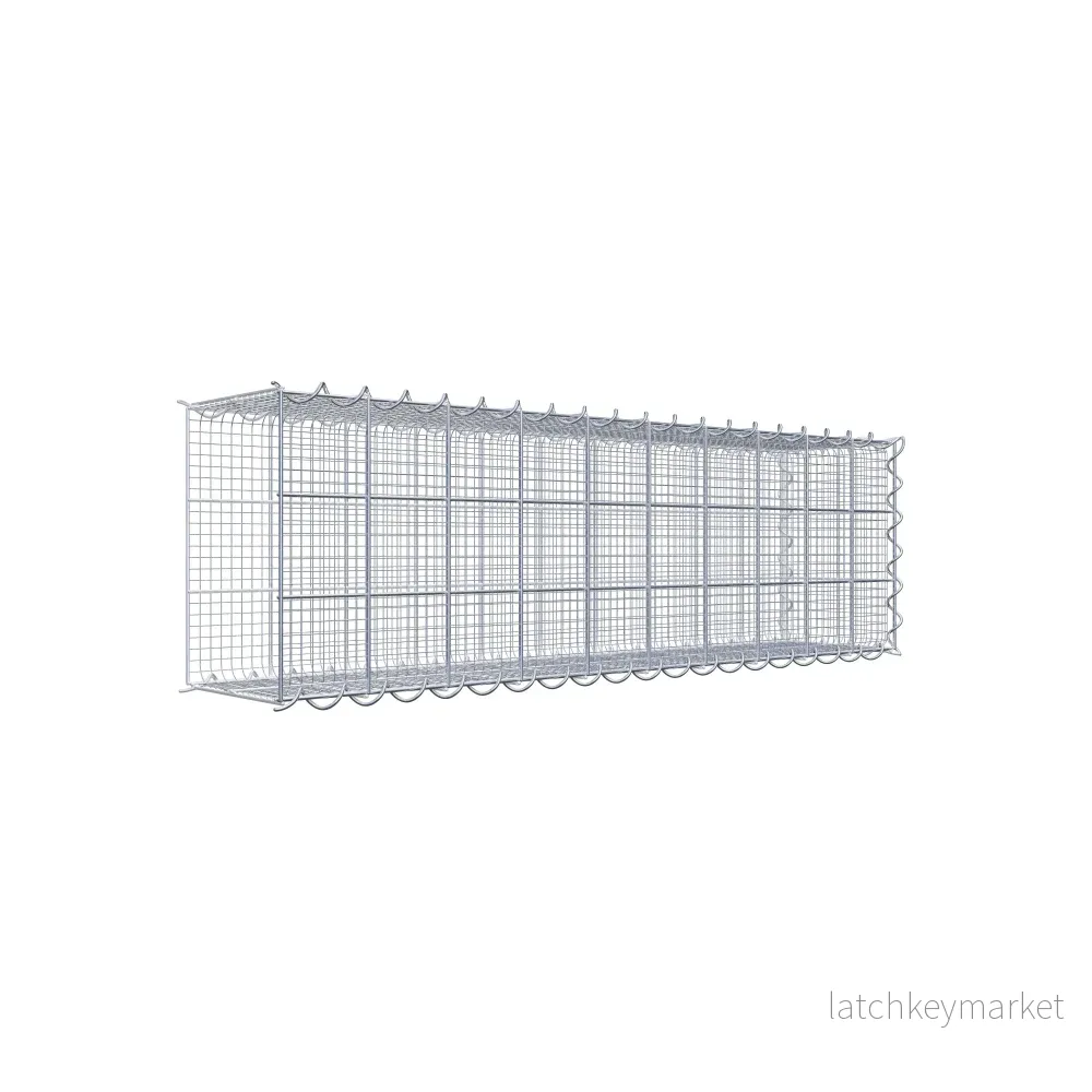 Sandodlingsgabion typ 2 100 cm x 30 cm x 20 cm (L x H x D), maskstorlek 10 cm x 10 cm, spiral