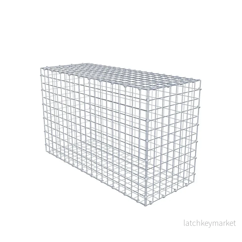 Gabion 100 cm x 60 cm x 40 cm (L x H x D), maskstorlek 5 x 5 cm, spiralring Gabion 100 cm x 60 cm x 40 cm (L x H x D), maskstorlek 5 x 5 cm, spiralring