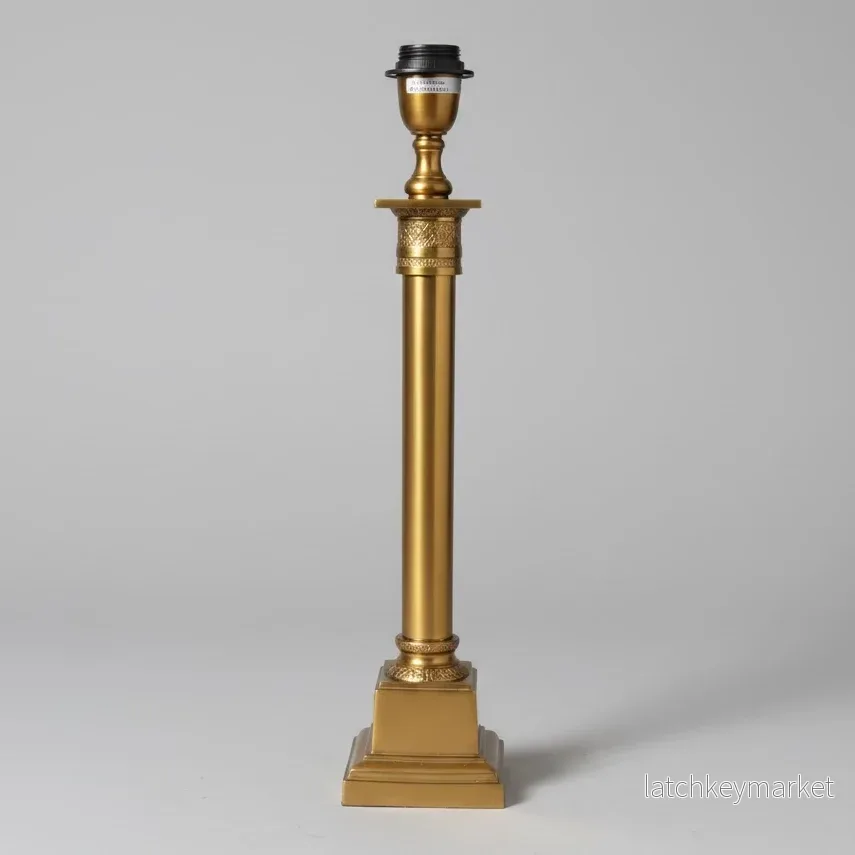 Lampfot Karl Hög Antik Mässing  H63 cm