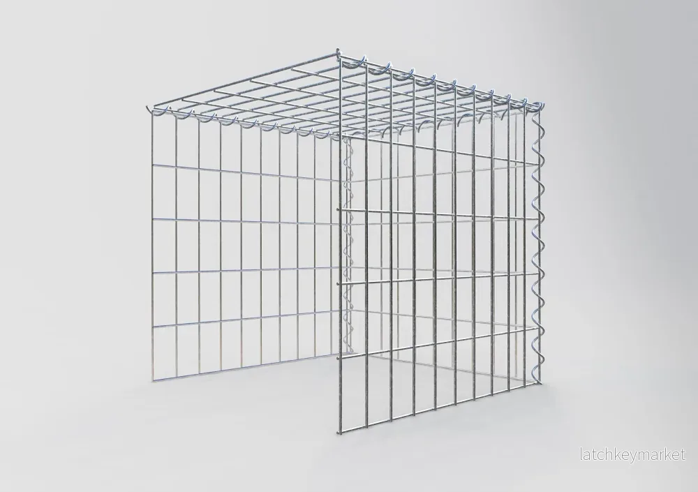 Påväxt gabion typ 4 50 cm x 50 cm x 50 cm (L x H x D), maskstorlek 5 cm x 10 cm, spiral - Bild 2
