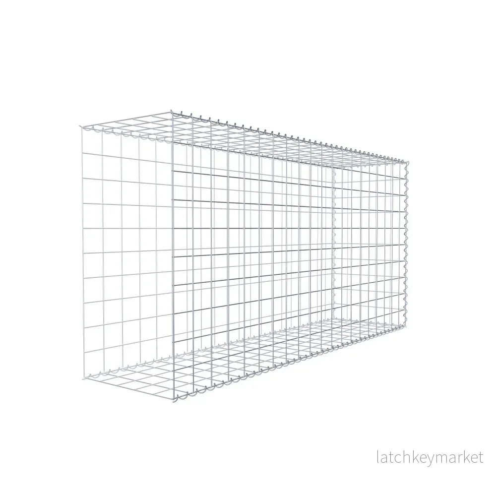 Extra gabion typ 2 200 cm x 100 cm x 50 cm (L x H x D), maskstorlek 10 cm x 10 cm, spiral - Bild 3