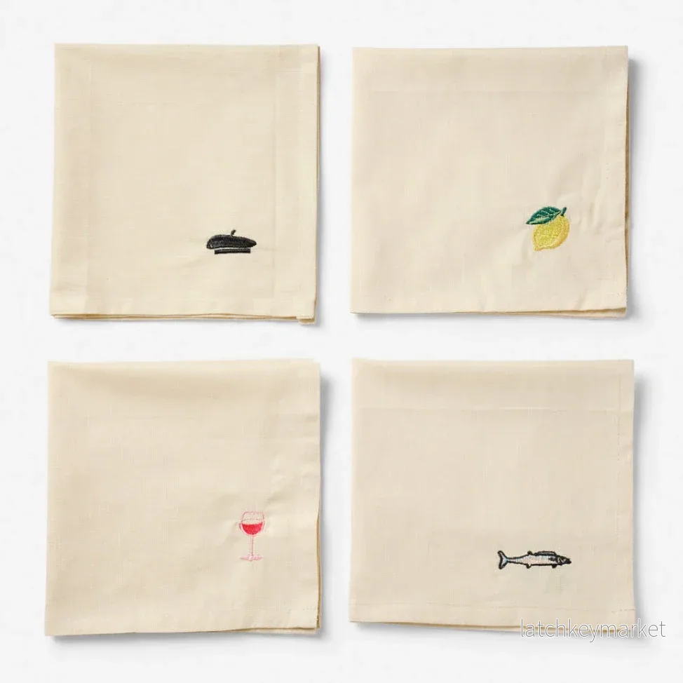 Midnatt Napkin Set Déjeuner Midnatt Napkin Set Déjeuner