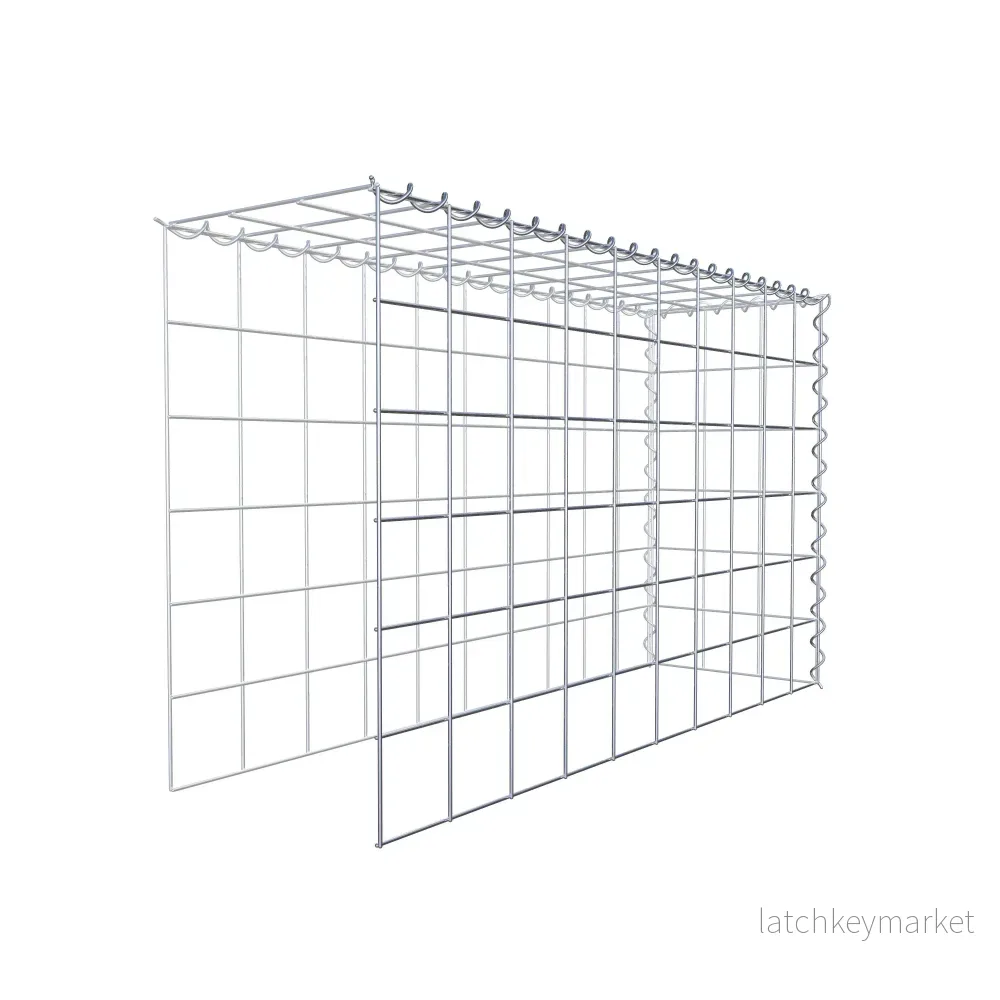 Påväxt gabion typ 4 100 cm x 60 cm x 30 cm (L x H x D), maskstorlek 10 cm x 10 cm, spiral - Bild 3
