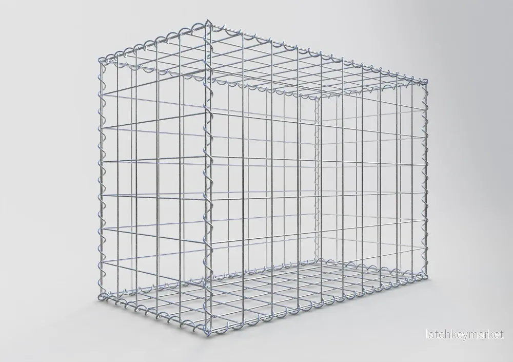 Gabion 100 cm x 70 cm x 50 cm (L x H x D), maskstorlek 10 cm x 10 cm, spiral - Bild 2