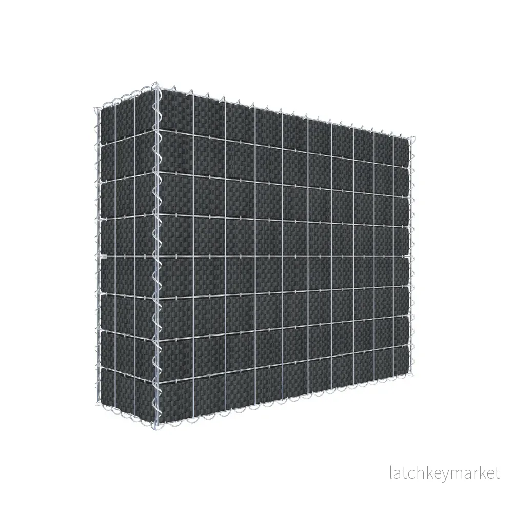 Beplanterad gabion med fleece & insynsskydd 100 cm x 80 cm x 30 cm (L x H x D), maskstorlek 5 cm x 10 cm, spiral Beplanterad gabion med fleece & insynsskydd 100 cm x 80 cm x 30 cm (L x H x D), maskstorlek 5 cm x 10 cm, spiral