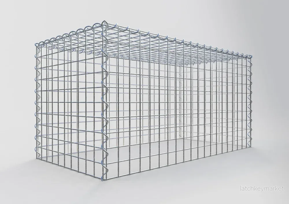 Påväxt gabion typ 3 100 cm x 50 cm x 50 cm (L x H x D), maskstorlek 5 cm x 5 cm, spiral - Bild 2