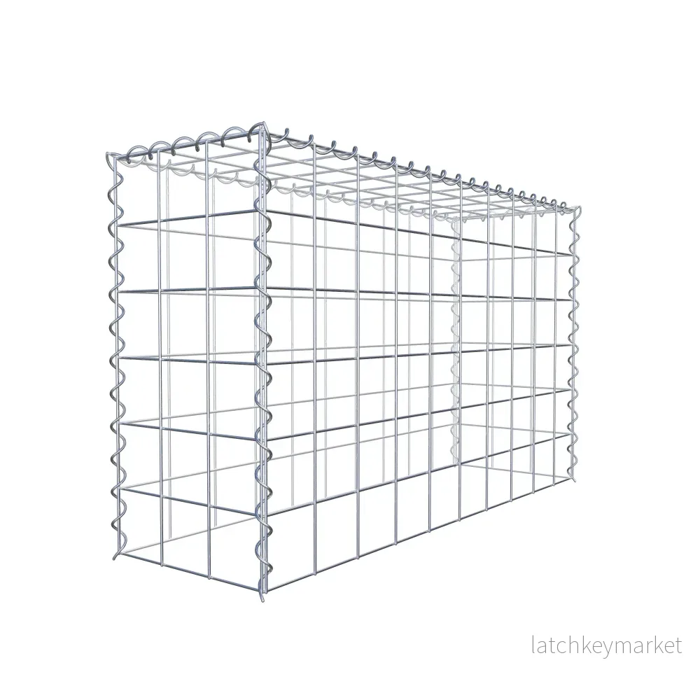 Påväxt gabion typ 3 100 cm x 60 cm x 30 cm (L x H x D), maskstorlek 10 cm x 10 cm, spiral - Bild 3
