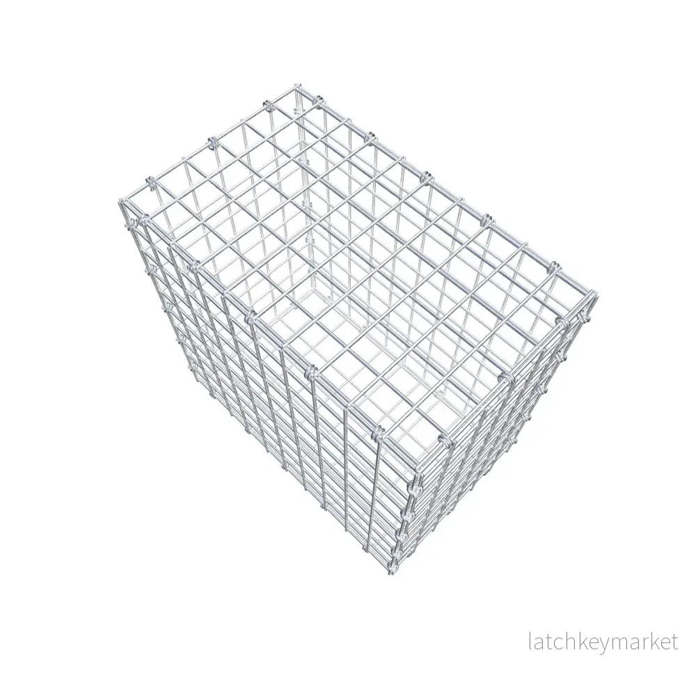 Gabion 50 cm x 50 cm x 30 cm (L x H x D), maskstorlek 5 x 5 cm, spiralring - Bild 3