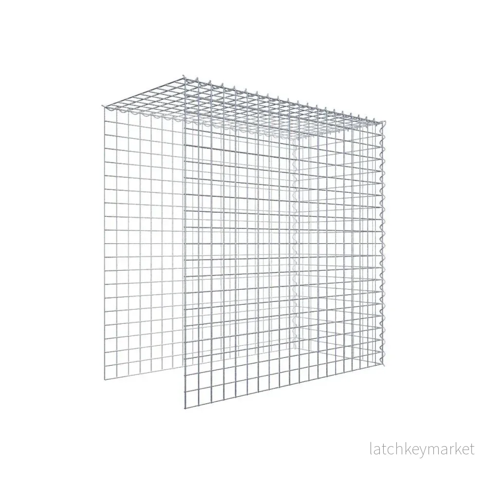 Extra gabion typ 4 100 cm x 100 cm x 50 cm (L x H x D), maskstorlek 5 cm x 5 cm, spiral
