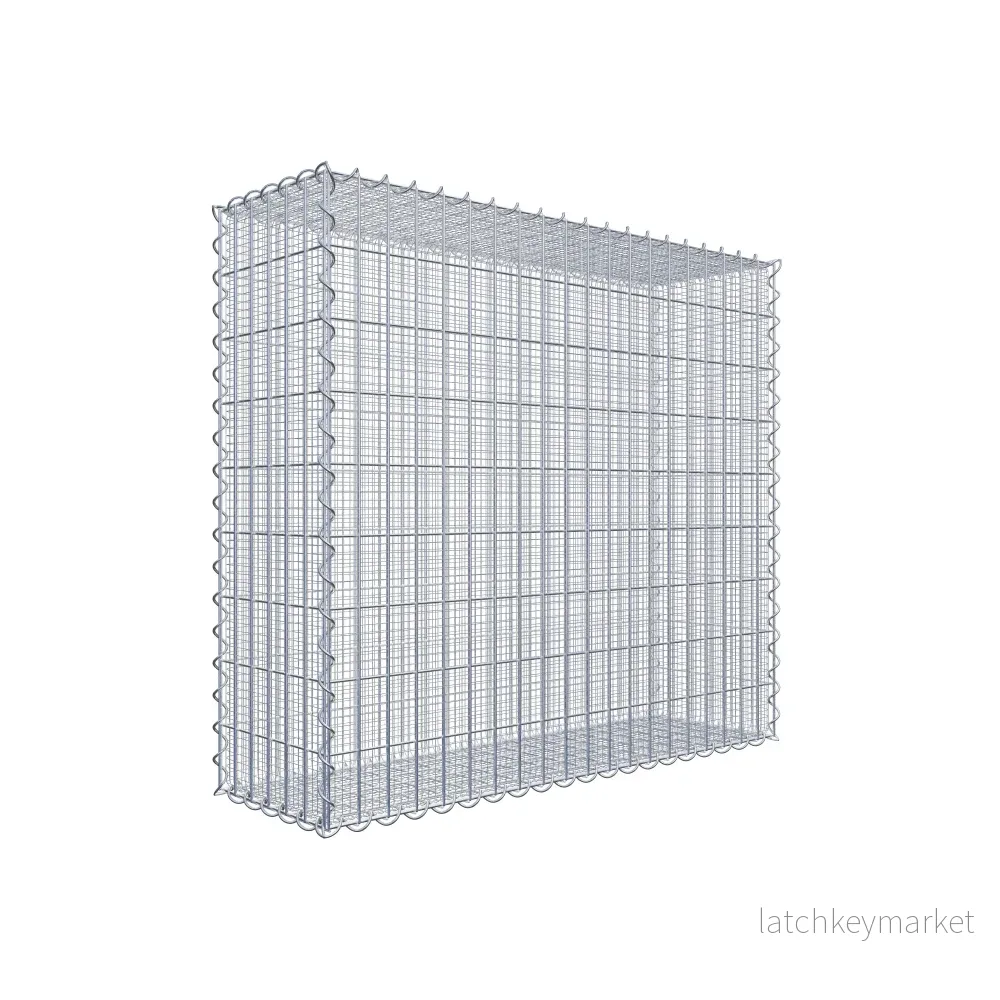Sandgabion 100 cm x 90 cm x 30 cm (L x H x D), maskstorlek 5 cm x 10 cm, spiral