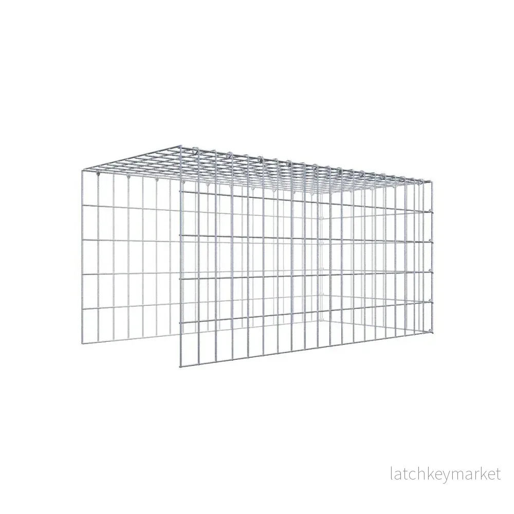 Extra gabion typ 4 100 cm x 50 cm x 50 cm (L x H x D), maskstorlek 5 cm x 10 cm, C-ring Extra gabion typ 4 100 cm x 50 cm x 50 cm (L x H x D), maskstorlek 5 cm x 10 cm, C-ring