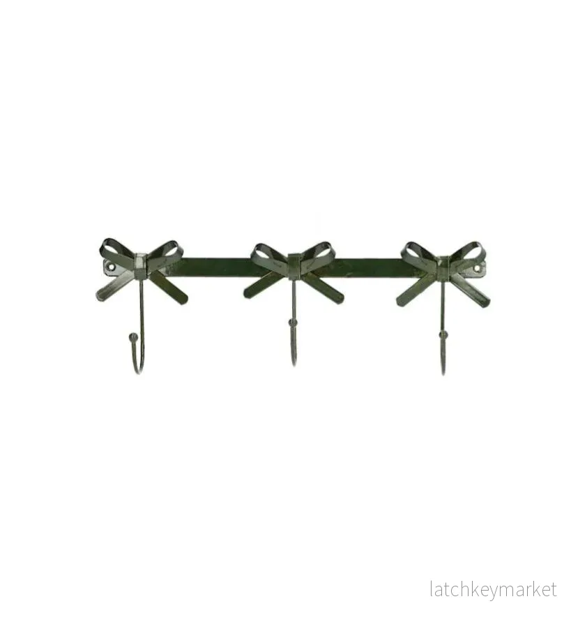 Klädhängare Kroklist 3 Krokar Rosett Mörkgrön Klädhängare Kroklist 3 Krokar Rosett Mörkgrön