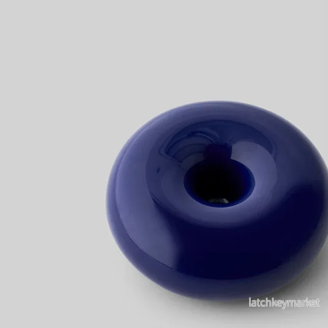 BOB Candle Holder Small Dark Blue BOB Candle Holder Small Dark Blue