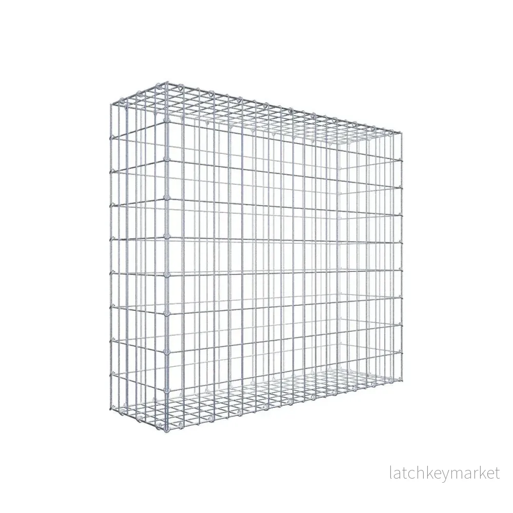Gabion 100 cm x 90 cm x 30 cm (L x H x D), maskstorlek 5 cm x 10 cm, C-ring Gabion 100 cm x 90 cm x 30 cm (L x H x D), maskstorlek 5 cm x 10 cm, C-ring