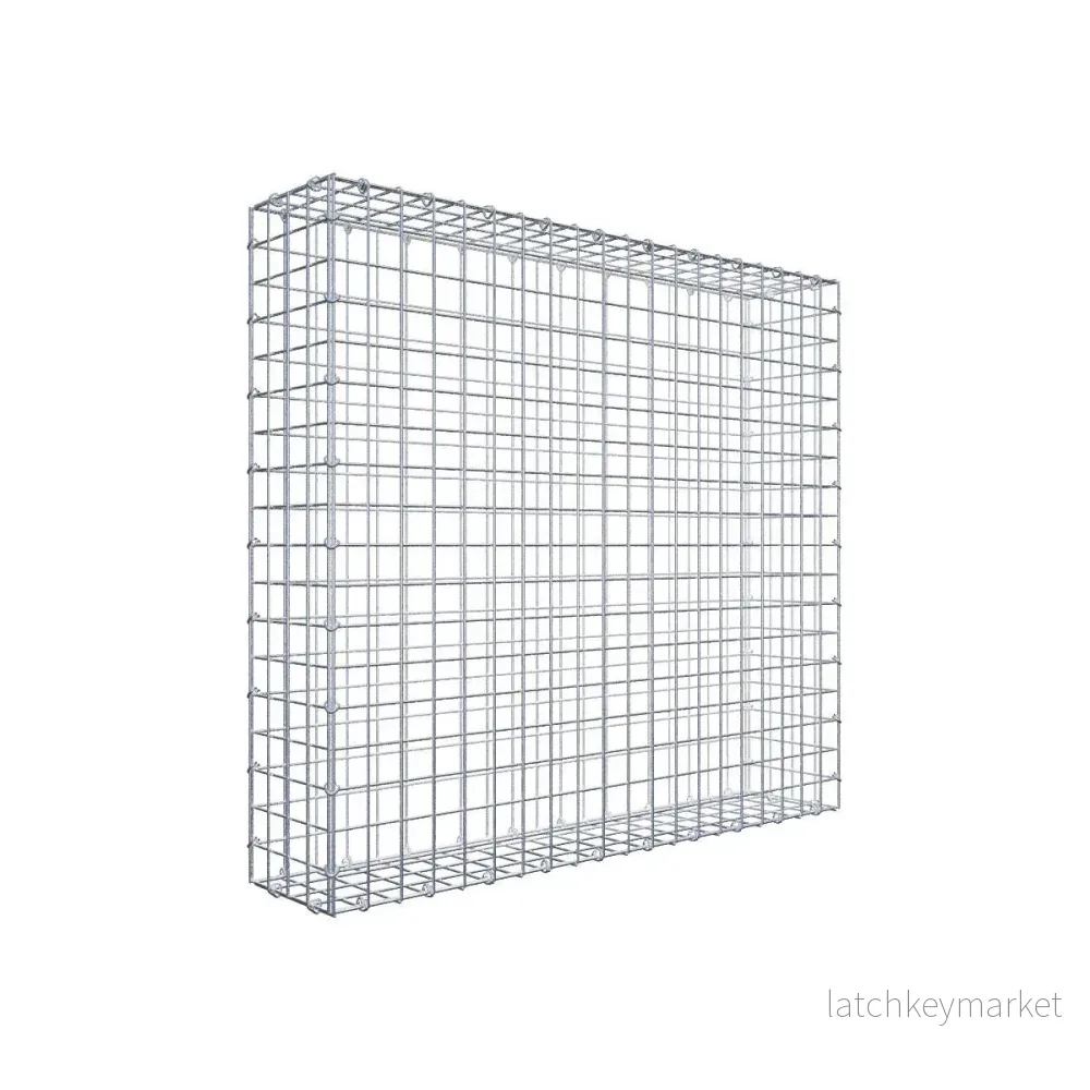 Gabion 100 cm x 90 cm x 20 cm (L x H x D), maskstorlek 5 cm x 5 cm, C-ring Gabion 100 cm x 90 cm x 20 cm (L x H x D), maskstorlek 5 cm x 5 cm, C-ring