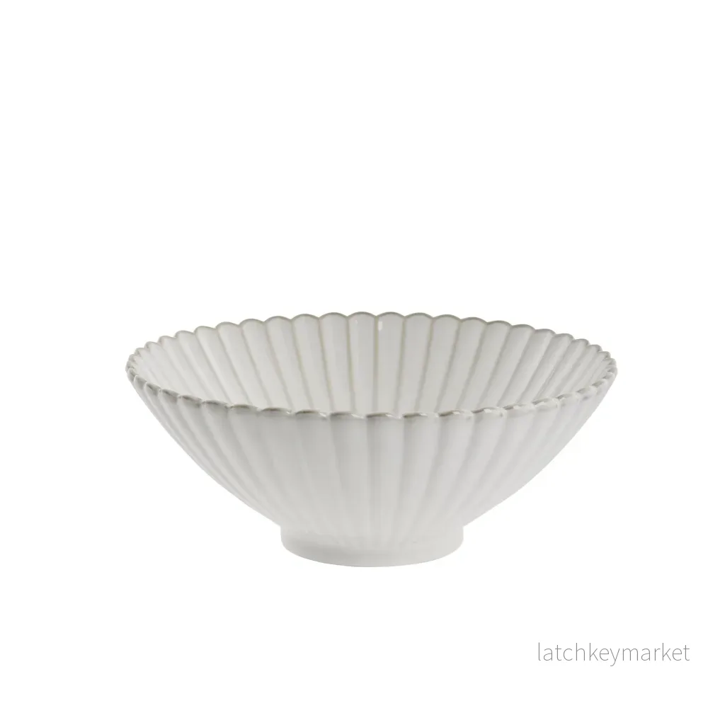 Camille skål H10 Ø25 cm. benvit - Bild 2