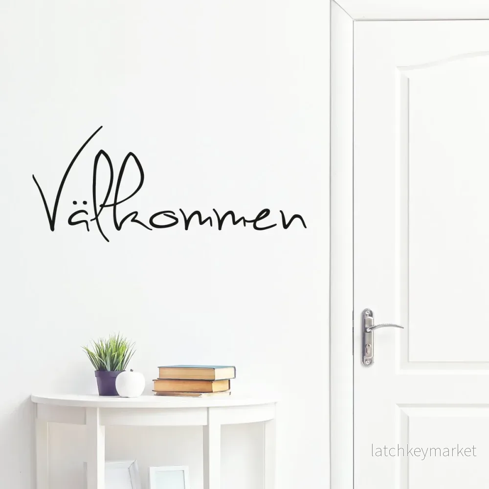 Väggord Välkommen 4