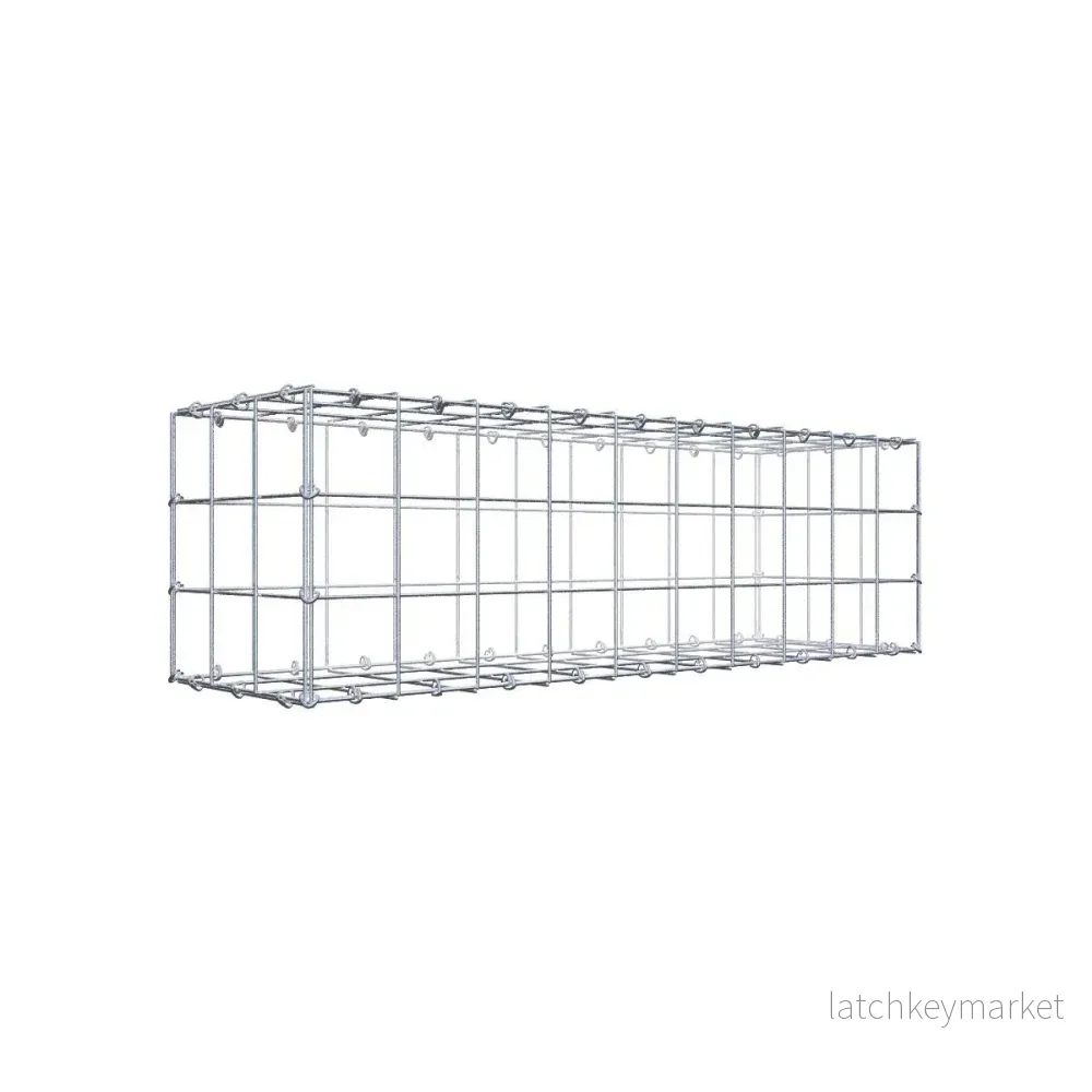 Gabion 100 cm x 30 cm x 30 cm (L x H x D), maskstorlek 10 cm x 10 cm, C-ring Gabion 100 cm x 30 cm x 30 cm (L x H x D), maskstorlek 10 cm x 10 cm, C-ring