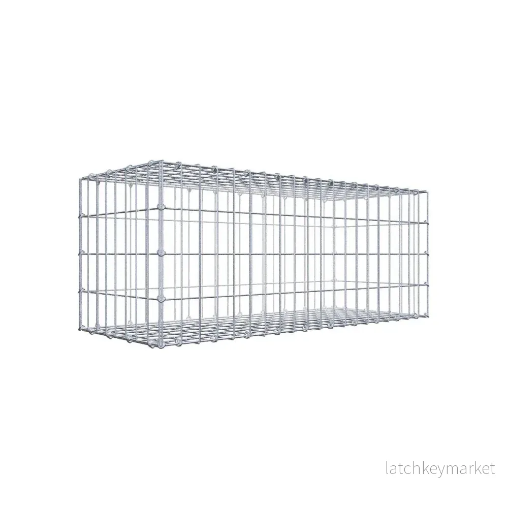Gabion 100 cm x 40 cm x 40 cm (L x H x D), maskstorlek 5 cm x 10 cm, C-ring Gabion 100 cm x 40 cm x 40 cm (L x H x D), maskstorlek 5 cm x 10 cm, C-ring