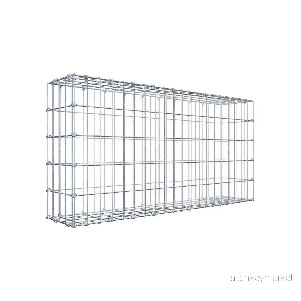 Gabion 100 cm x 50 cm x 20 cm (L x H x D), maskstorlek 5 cm x 10 cm, C-ring Gabion 100 cm x 50 cm x 20 cm (L x H x D), maskstorlek 5 cm x 10 cm, C-ring