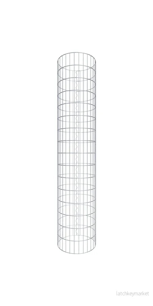 Gabionpelare rund 47 cm diameter, 160 cm höjd, maskstorlek 5 cm x 10 cm Gabionpelare rund 47 cm diameter, 160 cm höjd, maskstorlek 5 cm x 10 cm