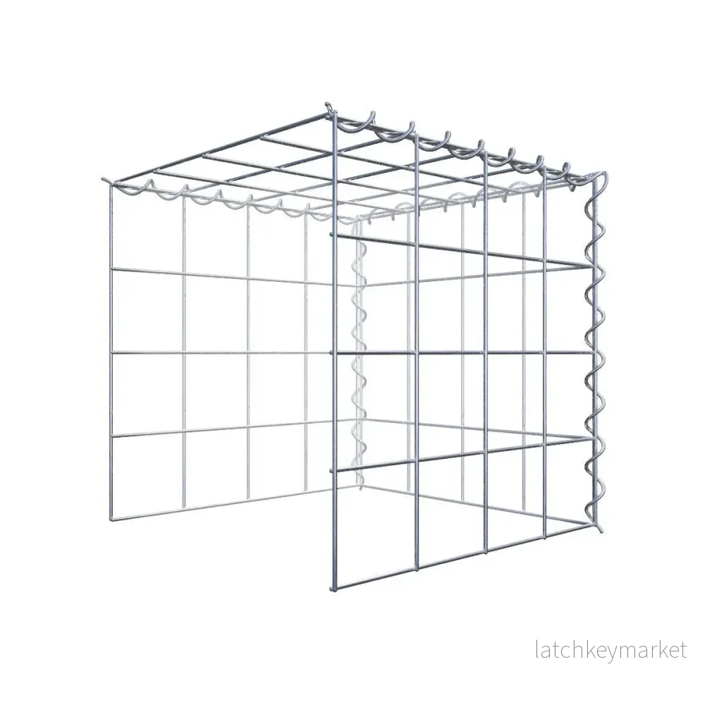Extra gabion typ 4 40 cm x 40 cm x 40 cm (L x H x D), maskstorlek 10 cm x 10 cm, spiral Extra gabion typ 4 40 cm x 40 cm x 40 cm (L x H x D), maskstorlek 10 cm x 10 cm, spiral