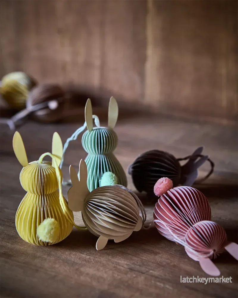 Påskdekorationer Bunny Sittande 6-pack