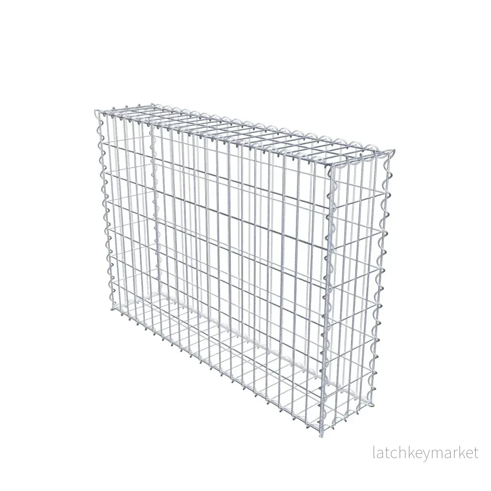 Gabion 100 cm x 70 cm x 20 cm (L x H x D), maskstorlek 5 cm x 10 cm, spiral Gabion 100 cm x 70 cm x 20 cm (L x H x D), maskstorlek 5 cm x 10 cm, spiral