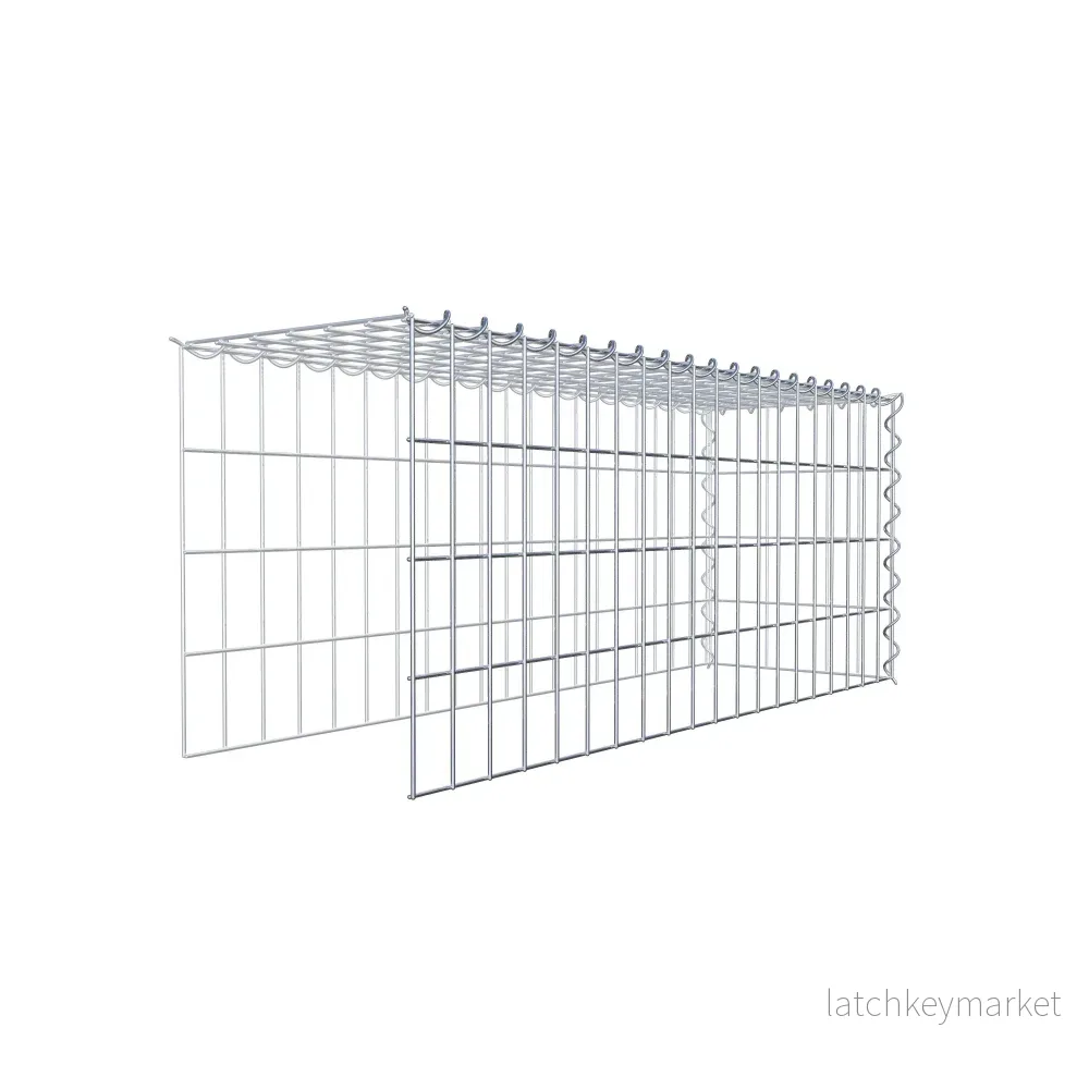 Påväxt gabion typ 4 100 cm x 40 cm x 30 cm (L x H x D), maskstorlek 5 cm x 10 cm, spiral - Bild 3