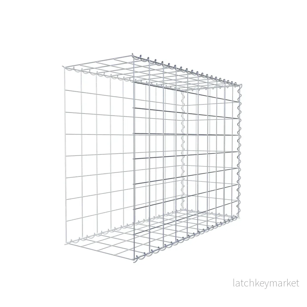 Extra gabion typ 2 100 cm x 80 cm x 40 cm (L x H x D), maskstorlek 10 cm x 10 cm, spiral - Bild 3