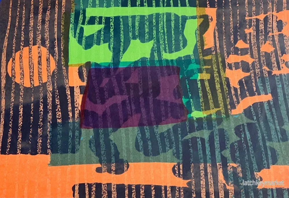 Lennart Rodhe (1916-2005) Komposition Höstnatt Litografi Skandinavsik Modernism Konst - Bild 2
