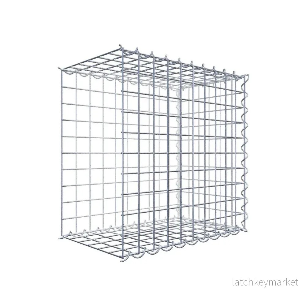 Extra gabion typ 2 50 cm x 50 cm x 30 cm (L x H x D), maskstorlek 5 cm x 5 cm, spiral Extra gabion typ 2 50 cm x 50 cm x 30 cm (L x H x D), maskstorlek 5 cm x 5 cm, spiral