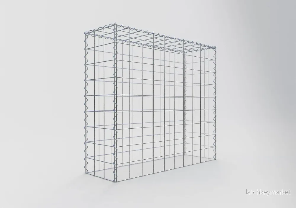 Påväxt gabion typ 3 100 cm x 90 cm x 30 cm (L x H x D), maskstorlek 10 cm x 10 cm, spiral - Bild 2
