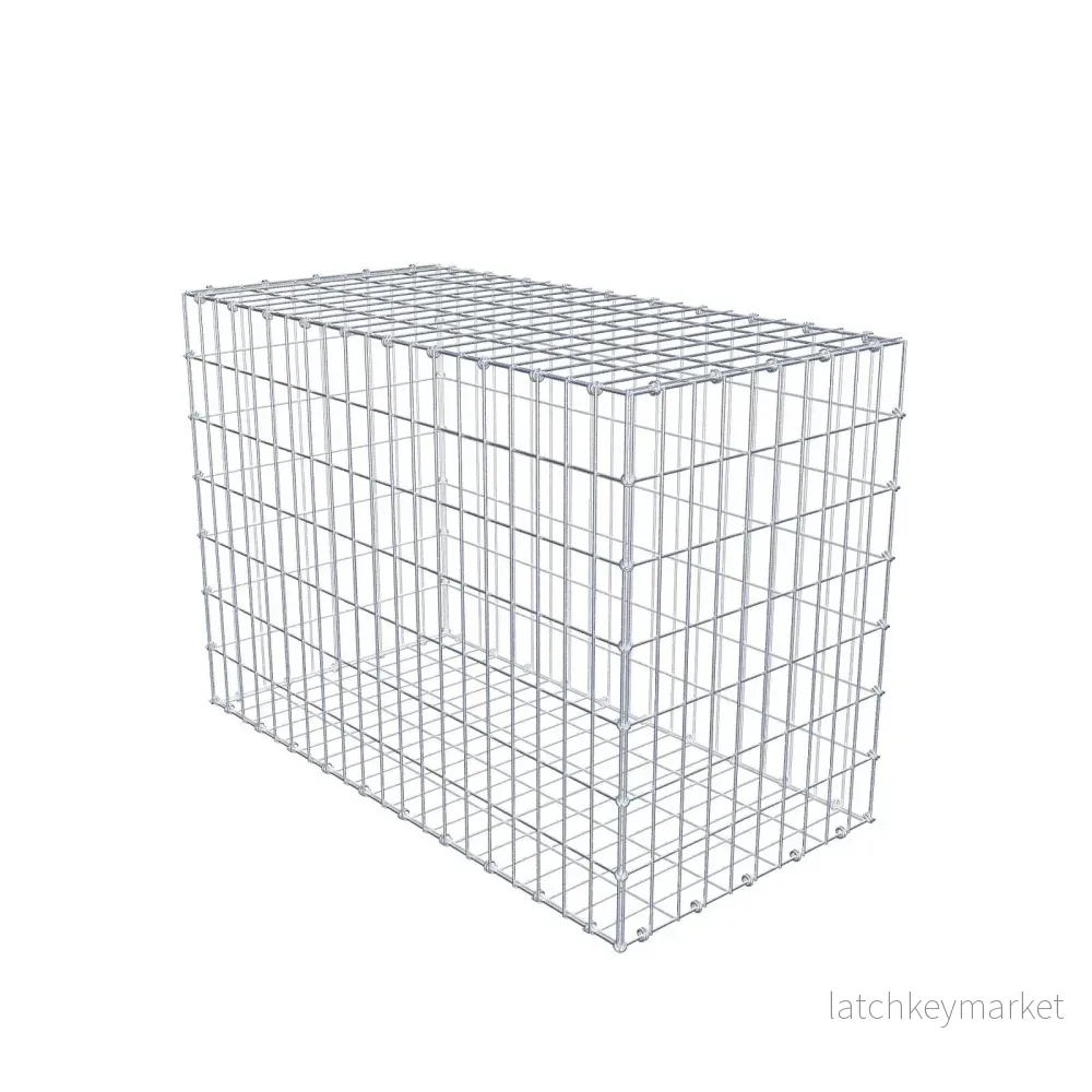 Gabion 100 cm x 70 cm x 50 cm (L x H x D), maskstorlek 5 x 10 cm, spiralring